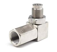 D'Oxygène Pour Extender, 90° Convertisseur de Capteur D'Oxygène Pour Voitures Moteur Les Systèmes D'Echappement M18 x1.5, Sonde Lambda