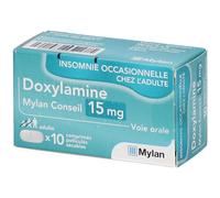 DOXYLAMINE VIATRIS CONSEIL 15MG COMPRIMES Comprimé(S) 10 pc(s)