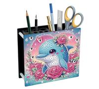 DOY DOLPHIN acrylique Stra Solder Hingestone Art Desk Organizer
