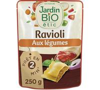 DOY PACK RAVIOLI LÉGUMES BIO SACHET REPAS INDIVIDUEL 250G, JARDIN BIO ETIC, LOT DE 4