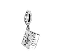 Doyafer Ajusteable Bible Pendentif Fit Femmes Collier Bracelet 925 Argent Sterling Charme Anniversaire Bijoux Cadeau Pour Amis Famille