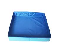 doyandader Baignoire pour chien - Pliable - En PVC - Rectangulaire et peu encombrante - Bac gonflable antidérapant pour chiots, petits chats et animaux domestiques