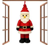 doyandader Boutons de Noël pour travaux manuels, kit de décoration de Noël, faites vos propres décorations de bonhomme de neige/Père Noël/ange/arbre, arbre de vacances à suspendre pour activité
