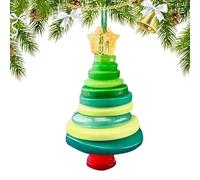 doyandader Boutons de Noël pour travaux manuels, kit de décoration de Noël, faites vos propres décorations de bonhomme de neige/Père Noël/ange/arbre, arbre de vacances à suspendre pour activité