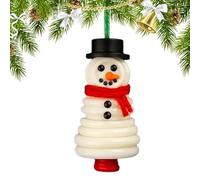 doyandader Boutons de Noël pour travaux manuels, kit de décoration de Noël, faites vos propres décorations de bonhomme de neige/Père Noël/ange/arbre, arbre de vacances à suspendre pour activité