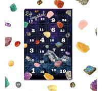 doyandader Calendrier Minéral Compte À Rebours - Pierre de Collection pour 24 Jours de Fête - Collection Festive Minéraux de pour Collectionneurs Adolescentes Adultes Halloween Noël