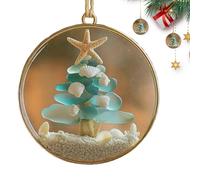 doyandader Décorations de Noël - Pendentif en acrylique pour sapin de Noël - Motif côte - Pour fête de fête - Décoration de salon