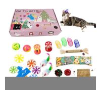doyandader Ensemble de jouets pour chat - Ensemble de jouets pour chatons - Pour l'intérieur - Jeu interactif pour les soins dentaires - Mouvement contre l'ennui - Petites races