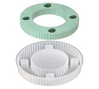 doyandader Moule rond en résine pour bougie chauffe-plat - 4 trous - Outil artisanal pour décoration de la maison, festival, atelier, table, fête, artisanat, salle à manger en plein air