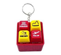 Doyandader Porte Clés D'alarme Pilote Et Équipage, Pilote Et Équipage Alerte Keychain avec Avertissement Sound & Light Kesechains D'alerte d'avion, Bouton De Sécurité du Cockpit D'aviation,