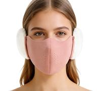 doyandader Protection du visage d'hiver - Protection épaisse respirante | Couverture faciale pour le cyclisme | Protection d'oreille amovible en peluche pour homme et femme Activités de plein air