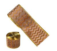 doyandader Ruban de Noël, Ruban Décoratif pour Arbre de Noël et Couronne, Décoration pour Fête Anniversaire Mariage Cadeau pour Noeud Florale Artisanat Couronne Maison