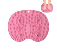 doyandader Tapis de massage des pieds, réflexologie plantaire, appareil de massage des pieds en acupunction magnétique | Tapis de massage du sol double couche, épais et en forme de pied pour homme
