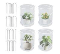 doyandader Tente de Protection des | Filet de Protection des à Montage Rapide | Lot de 4 tentes Pliables avec 16 piquets, Protection Contre Les Insectes et Les Animaux pour la Culture