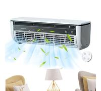 doyandader Ventilateur Climatiseur | Ventilateur Climatiseur Mural | Dispositif Ventilation Tri Vitesse Charge Sans Fil Gain De Place | Pour Cuisine Maison Bureau Extérieur Voyage Sport Bain