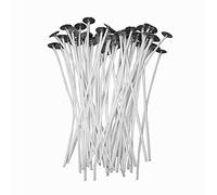Doyime Lot de 100 mèches en coton naturel pour la fabrication de bougies - 20 cm