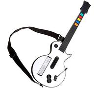 DOYO Guitare Guitar Hero Wii Wireless Blanche pour Nintendo Wii Guitar Hero et Rock Band, Guitare Sans Fil Contrôleur de Type Guitare Amovible pour Wii