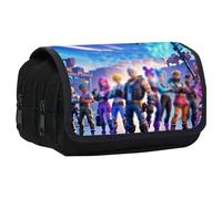 Doyomtoy Estuche Para lápices Game Double Zip,Trousse à Crayons Scolaire, Grande Capacité Crayon Sacs,Étui à Crayons Thème du Jeu Trousse à Crayons pour Enfants Stockage de la Papeterie
