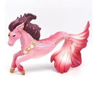 Doyomtoy Figurine d'hippocampe elfe Famille de mer, cheval sous-marin, Pegasus mythique, modèle d'énergie magique, créature, hippocampe solide coloré