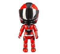 Doyomtoy Figurines de Motards, Casques de Moto en Alliage, Jouets de Course transformants, Cadeaux, décorations…