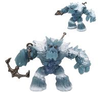 Doyomtoy Figurines Monstre de Glace,Monstre de Glace avec épée Magique et Pioche-Monstre de Glace Mythique,Mini Figurine de Monstre des Neiges Idéal pour Les fêtes d'anniversaire d'enfants