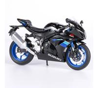 Doyomtoy Modèle de Moto GSX-1000 en Alliage à l'échelle 1:12 de, Reproduction fidèle de la Vraie Moto, Base décorative Gratuite