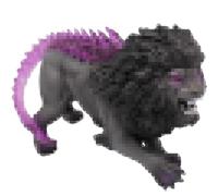 Doyomtoy Shadow Lion - Modèle de jouet - Réplique d'une créature mythique - Ornement monstre - Figurine d'action - Jouet idéal comme cadeau festif et accessoire d'intérieur