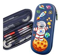 Doyomtoy Trousse à Crayons Astronaute,Portable Grande Capacité Sac à Crayons École Multifonctionnel,Scolaires Trousses 3D Astronaute Spatial pour Enfants et Adolescent Fournitures de Bureau