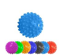#DoYourFitness® Balle de Massage »Nica« / idéale pour Le Traitement ponctuel des contractions/Produit « Rond et épineux » (8 cm de diamètre) pour l'automassage/Couleur : Bleu Clair