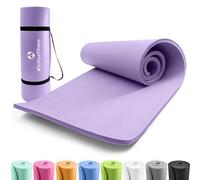 #DoYourFitness x World Fitness | Tapis de fitness "Yamuna" | 183x61x1,5cm | antidérapant & robuste | tapis de gymnastique idéal pour yoga, pilates, workout, outdoor, gym & home | Violet
