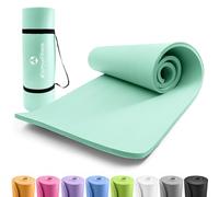 #DoYourFitness x World Fitness | Tapis de fitness "Yogini" | 183x61x1cm | antidérapant & robuste | tapis de gymnastique idéal pour yoga, pilates, workout, outdoor, gym & home | Turquoise