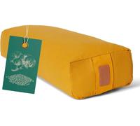 Doyoursports Coussin Carré De Yoga Et Méditation »Paravati« - Yoga Bolster Zafu Avec Remplissage De Coques De Sarrasin Organique - 67 X 13 Cm ¿ Siege Méditation Confortable