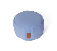 #DoYourYoga Coussin de Yoga »Vishnu« - Idéal pour Yoga, pilâtes et méditations prolongées - Housse retirable & Lavable - Dimension : H 15 cm, D env. 30 cm - Bleu Clair - Coques d'épeautre