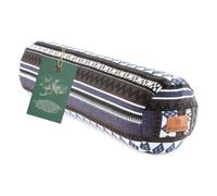 #DoYourYoga Coussin Rond pour Yoga et Méditation avec Vannure de Sarrasin Biologique (KBA), 68cm x 22cm, Housse Lavable en Coton & Polyester, Assise, Zafu pour Yin - Style 11