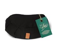 #DoYourYoga ® Coussine de Yoga en Demi-Lune »Ganesh« / Idéal pour Yoga, pilâtes et méditations prolongées/Produit Naturel avec vannure d'épeautre Organique/Dimensions : 45 x 30 x 14cm