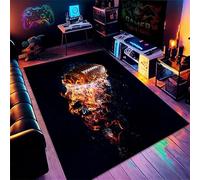 doyouwantmore 3D Large Visual Dazzle Mat Salon Tapis Sports Rugby Enfants Tapis Moderne 3D Illusion Tapis pour Chambre Couloir