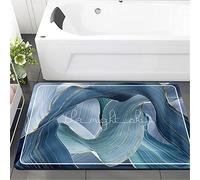 doyouwantmore Tapis de Bain Super Absorbant en diatomite Tapis de Terre de diatomée à Impression de Luxe antidérapant à séchage Rapide pour la Cuisine de Salle de Bain