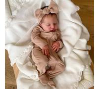 DOYSDJH 22 Pouce Poupée Réaliste, 50cm Bebe Reborn Vinyl, Realistische Details, Fait à la Main Nouveau-né Poupée Reborn Corps Silicone Garçons Filles Cadeau de Jouet Cadeau de Noël