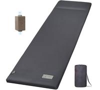 DOYXC - Matelas de couchage autogonflant avec pompe électrique, 8,9 cm d'épaisseur en mousse à mémoire de forme ultra épaisse avec oreiller, facile à gonfler et à dégonfler, valeur R de 9,5 cm