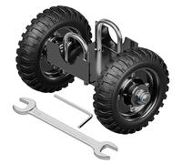 DOZAWA Roues de portail robustes pour portail en tube métallique, rouleaux de portail coulissant de 15,2 cm pour chaîne d'allée, roue de 250 kg pour clôture, garage