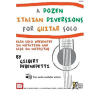 Dozen Italian Diversions For Guitar Solo / Recueil + Enregistrement(S) En Ligne