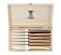 dozome 3250 coffret de table lame inox manche 23 cm bois assortis