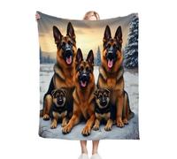 Dozrmey Couverture Plaid Polaire Chien Animal, Doudou Double Face - Dimension 130x150 cm en Flanelle Duveteuse, Idéale pour Canapé Lit Enfant et Sieste, pour Une Décoration Cosy C362