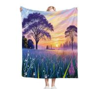 Dozrmey Couverture Plaid Polaire Plantes ColoréEs, Doudou Double Face - Dimension 130x150 cm en Flanelle Duveteuse, Idéale pour Canapé Lit Enfant et Sieste, pour Une Décoration Cosy N248