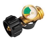 DOZYANT Jauge de réservoir de gaz propane, détecteur de fuites, manomètre de gaz universel pour camping-car, cylindre, barbecue, chauffage et autres appareils à connecteur de type 1