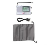 DP-666 TEF6686 Radio haute sensibilité, FM AM à ondes courtes pleine bande avec RDS, batterie 5000 mAh, écran LCD de 2,8", récepteur de voyage portable pour signal faible (blanc)