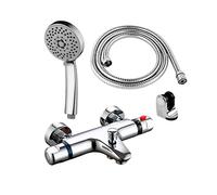 DP Bath Extramadura- Ensemble de mitigeur thermostatique flexible, support et douchette