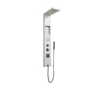 DP Bath Polinesia - Colonne de douche hydromassante en aluminium, blanc