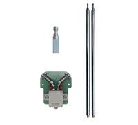 DP200 Antenne dipôle portable, antenne à ondes courtes HF à large bande 7-54 MHz avec prise en charge de puissance de 200 W, construction en acier inoxydable pour déploiements temporaires et POTA