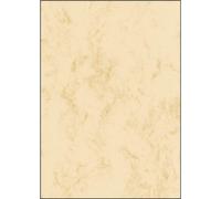 [DP372] sigel Paquet de 100 Feuilles Papier Marbré A4 90 g Beige